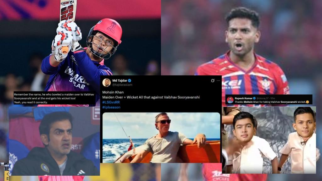 "Cooked Him": Mohsin Khan's Wicket-Maiden Masterclass Against Vaibhav Sooryavanshi Shocks IPL Fans