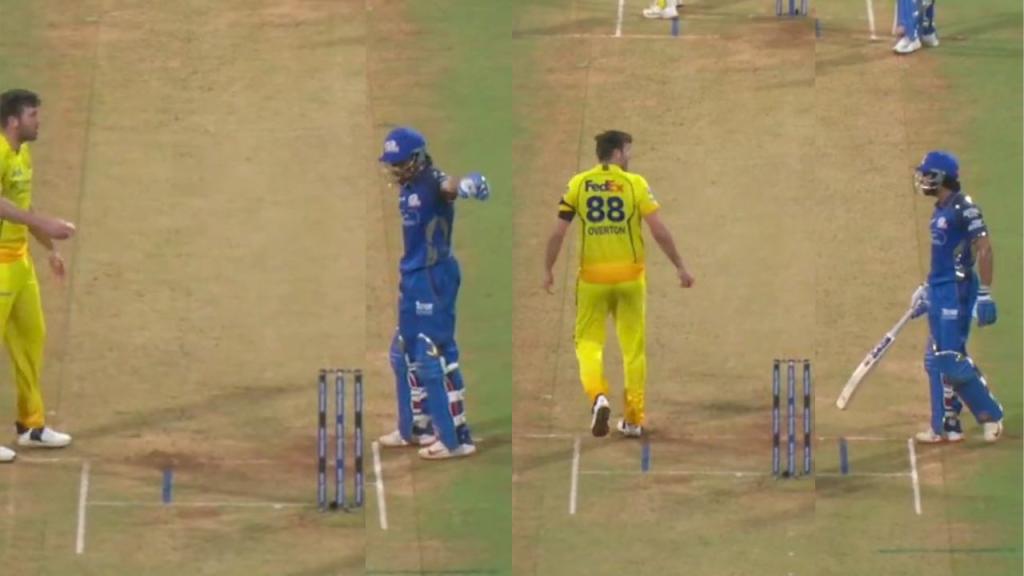 Tilak Varma and Jamie Overton Take Next Step After On-Field Feud During MI vs CSK